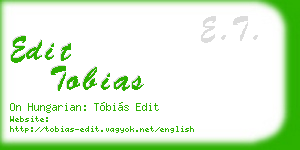 edit tobias business card